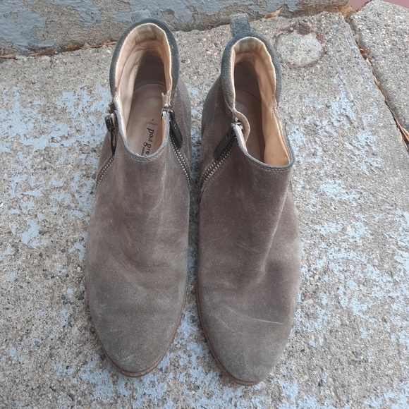 🌟 Paul green munchen suede ankle booties size 6.5 tan - Picture 4 of 10